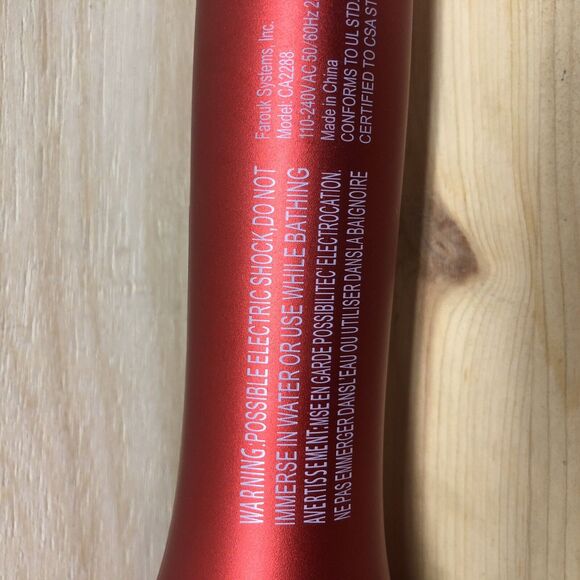 CHI Air Spin N Curl Ceramic Rotating Curler Red Tested Works CA2288 - Picture 7 of 7